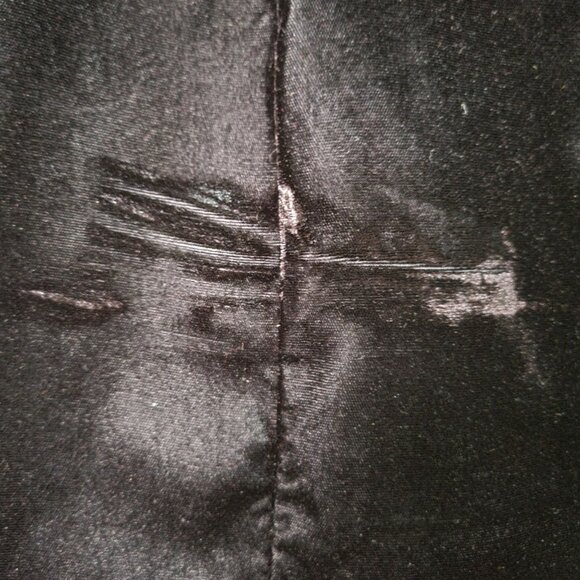 Vintage 90s Y2K sz 8 Square Neck Sleeveless Scott McClintock Black Velvet Dress - Picture 3 of 6